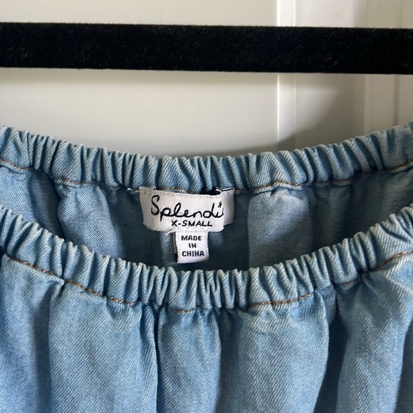 Splendid XS Chambray Blue Romper - Picture 5 of 9